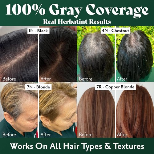 Herbatint Permanent Hair Dye - 5N Light Chestnut | 100% Gray Coverage, Ammonia-Free & Vegan - 5.75 fl oz