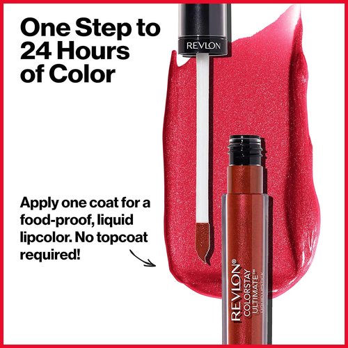 Revlon ColorStay Ultimate Liquid Lipstick - Longwear Satin Finish in Iconic Iris | 0.1 Fl Oz