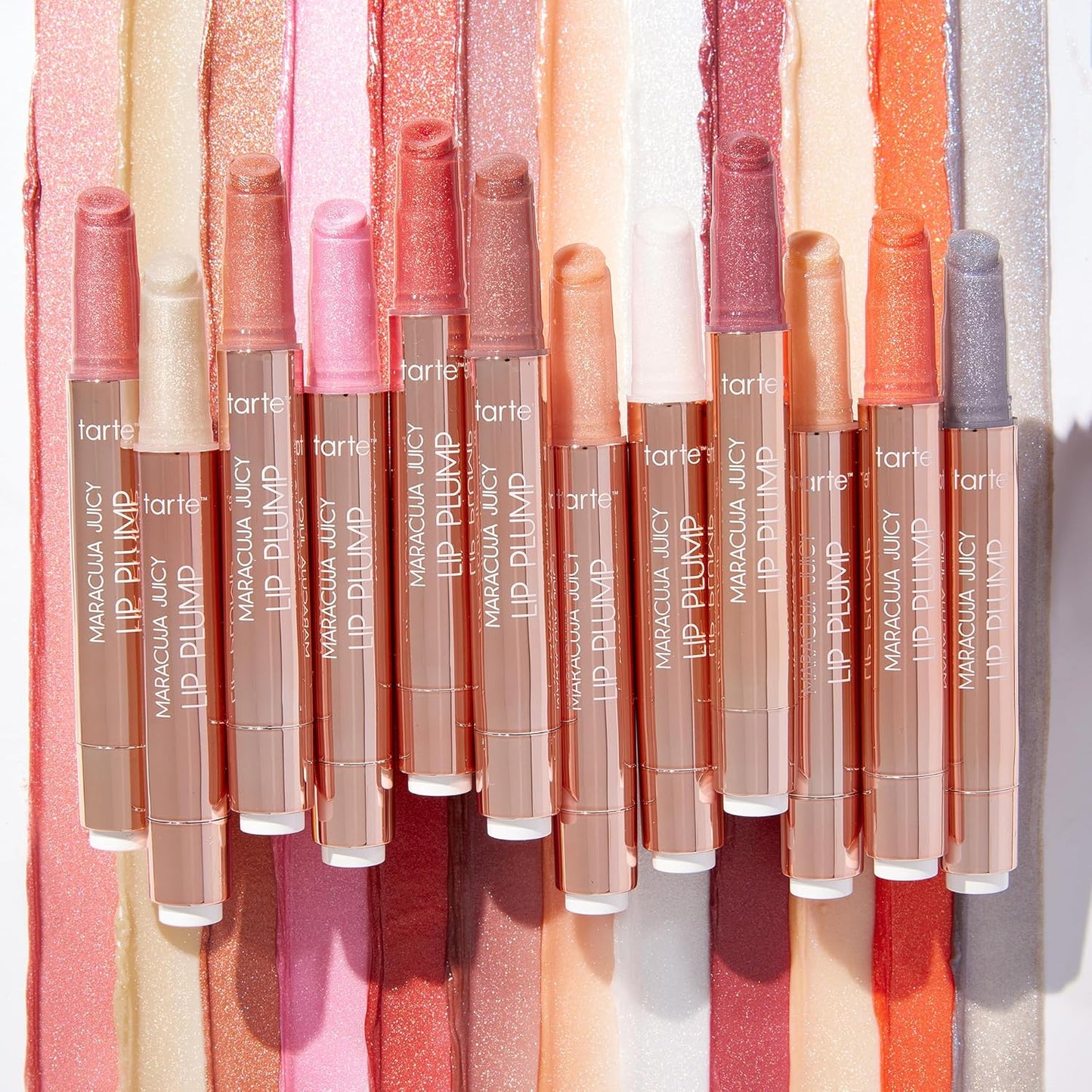 Tarte Maracuja Juicy Shimmer Glass Lip Plump - Hydrating Lip Gloss Balm with Hyaluronic Acid & Vitamin E, Vegan & Cruelty-Free