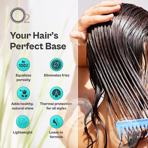 O2 Even Canvas Prep and Primer Hair Spray - Weightless Leave-In Treatment for Hydration & Frizz Control, 250 mL | 8.5 oz