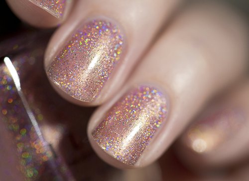 ILNP Ballet Slipper - Soft Pink Holographic Nail Polish