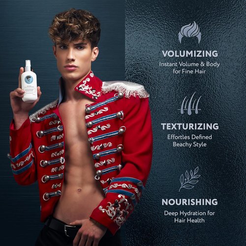 Avenue Man Volumizing Sea Salt Spray - Lightweight Paraben & Sulfate-Free Hair Spray for Men - 6.76 oz