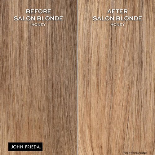 John Frieda Salon Blonde Hair Toner - Honey Tone Perfecting Treatment with Protein-Peptide Complex, 4 Fl Oz