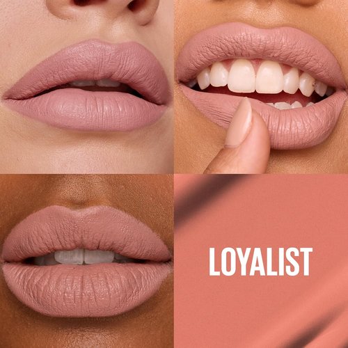 Maybelline Super Stay Matte Ink Liquid Lipstick - Long Lasting, High Impact Color, Loyalist Light Pink Beige, 1 Count