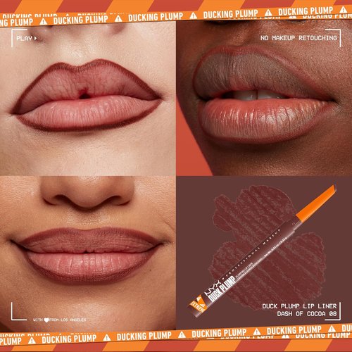 NYX PROFESSIONAL MAKEUP Plumping Lip Liner - Matte Pencil With 10HR Wear | Dash Of Cocoa