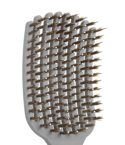 KareCo Tangle Buster Paddle Brush - Flexible Detangler & Styler for All Hair Types | Dual Nylon & Boar Bristles