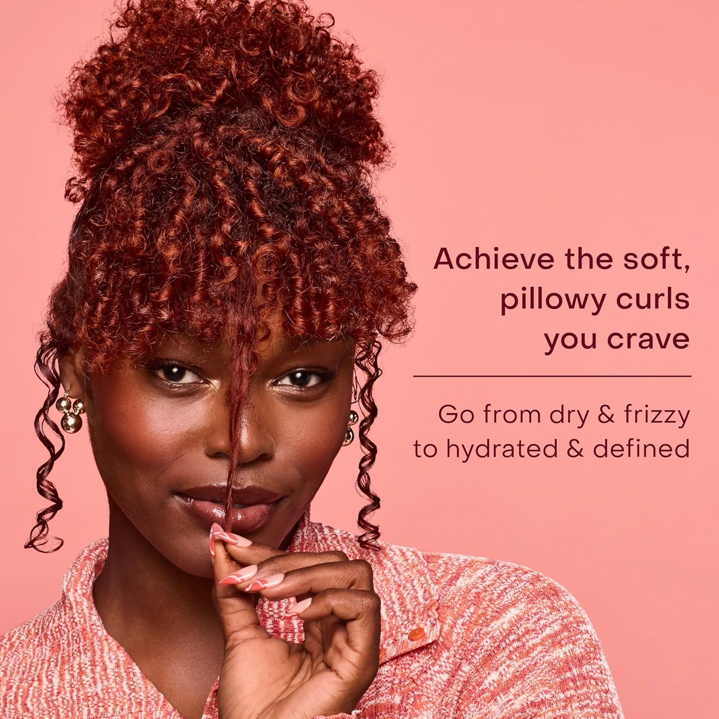 SheaMoisture Define & Shine Styling Gel - Hydrating Flaxseed & Coconut Formula | 15 oz Paraben-Free Frizz Control