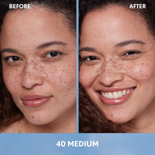 Covergirl Simply Ageless Skin Perfector Foundation - Tinted Skincare Makeup, Medium 40, Radiant Finish, 1.0oz