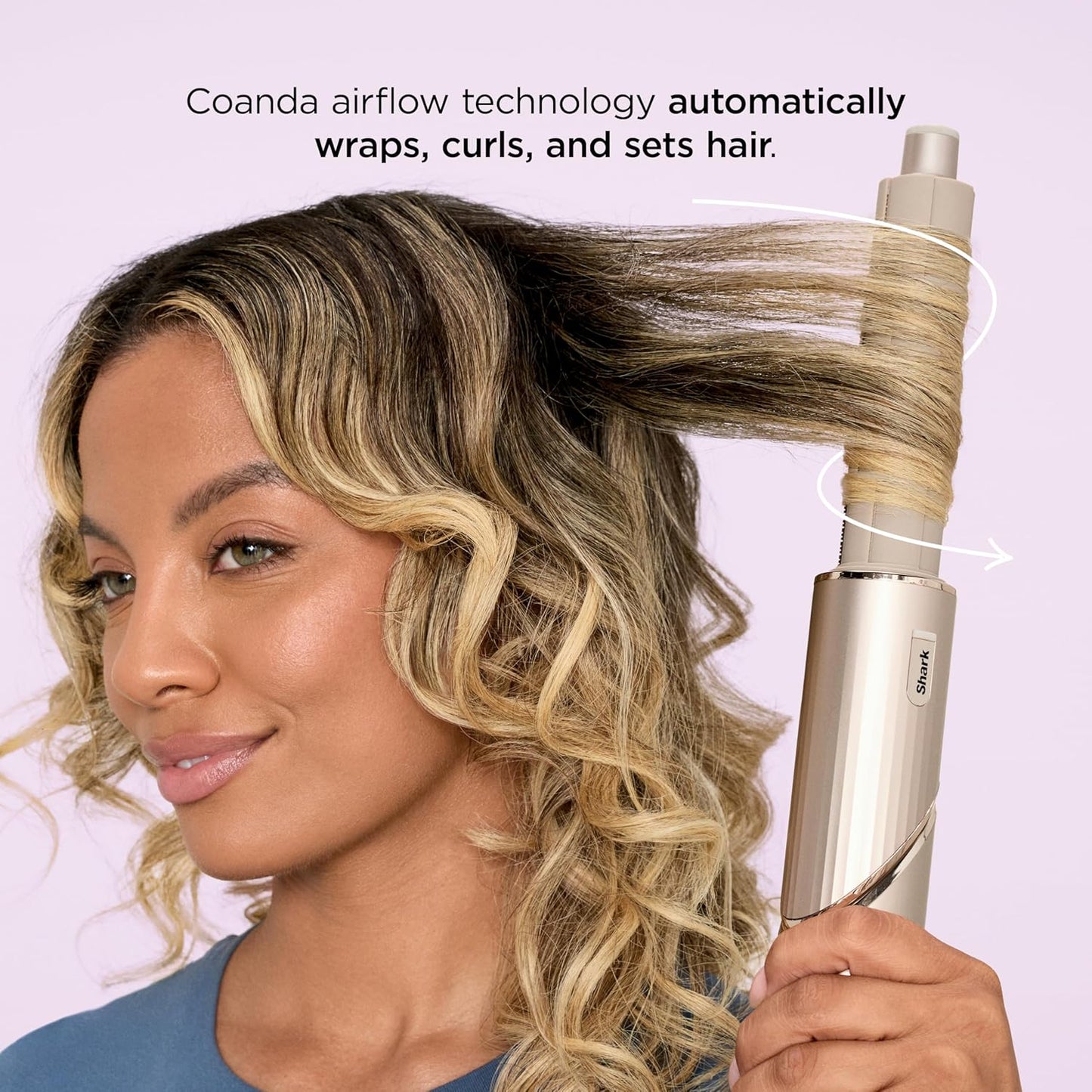 Shark FlexStyle Air Styling & Drying System - Powerful Multi-Styler with Auto-Wrap Curlers & Attachments, Stone