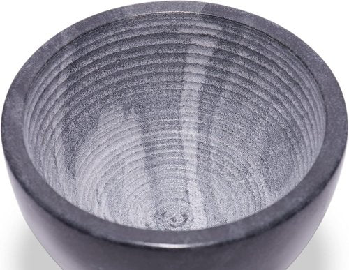 Beau Brummell Marble Shaving Soap Bowl - Handmade 100% Natural Marble with Interior Grooves for Luxurious Hot Shave Experience