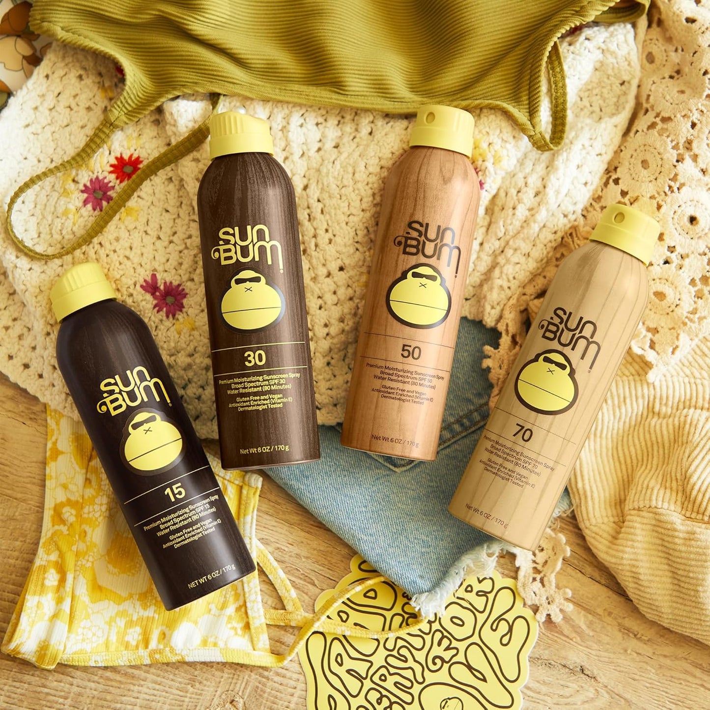 Sun Bum Moisturizing Sunscreen Spray - SPF 30 | 6 oz | 3-Pack for Ultimate Skin Protection