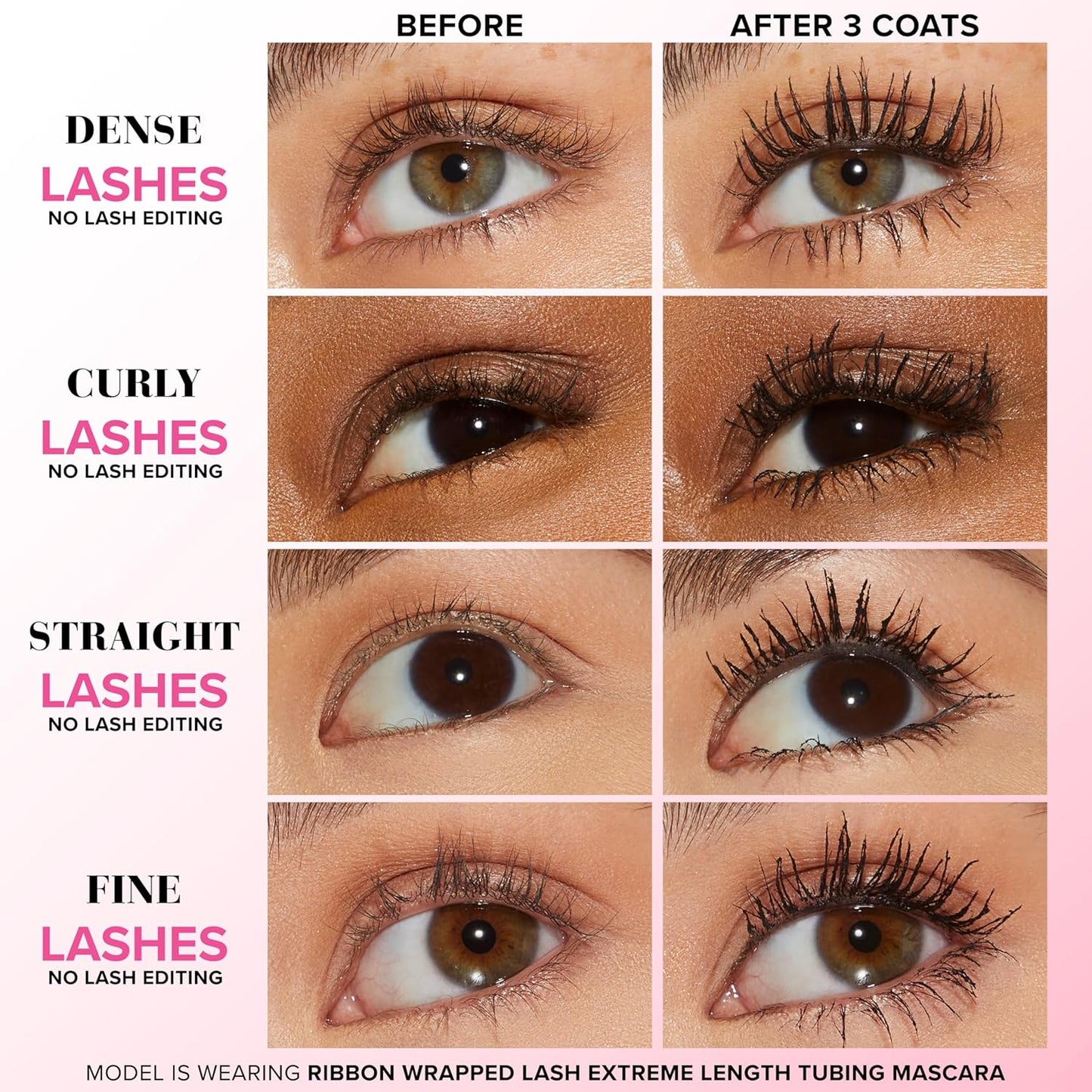 Too Faced Storybook Lashes Mascara Set - Better Than Sex & Ribbon Wrapped Mini Gift Set