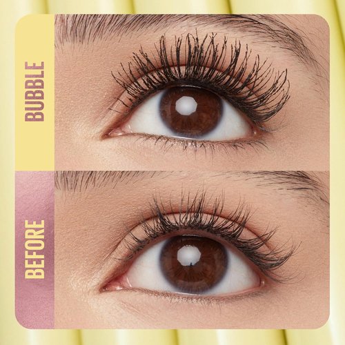 Maybelline The Colossal Bubble Washable Mascara, Buildable Mascara Volume and Length Formula for Bold, Separated Lashes, Blackest Black, 1 Count