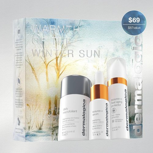 Dermalogica Travel-Sized Skin Care Set - Exfoliants, Serum & SPF Moisturizer for Radiant Skin