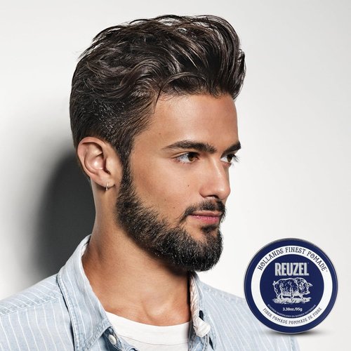 Reuzel Fiber Pomade - Firm & Pliable All-Day Hold | Water-Soluble, Low Shine, Flake-Free, Easy Wash Out