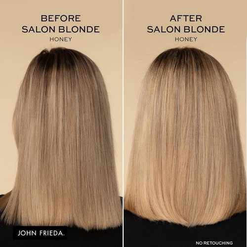 John Frieda Salon Blonde Hair Toner - Honey Tone Perfecting Treatment with Protein-Peptide Complex, 4 Fl Oz