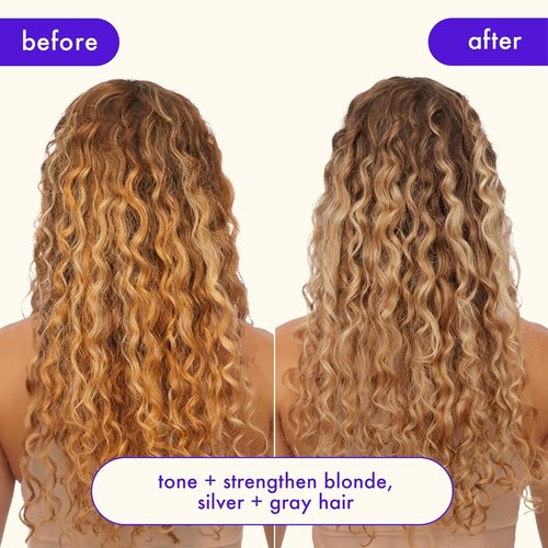 Amika Bust Your Brass Cool Blonde Shampoo - Strengthening Repair Formula for Radiant Hair