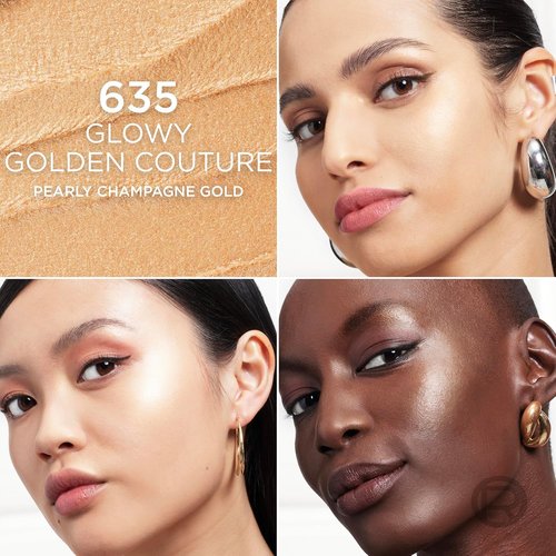 L'Oreal Paris True Match Lumi Highlighter Stick - Luminous Satin Glow for Face & Body, 635 Golden Couture, 0.17 Oz