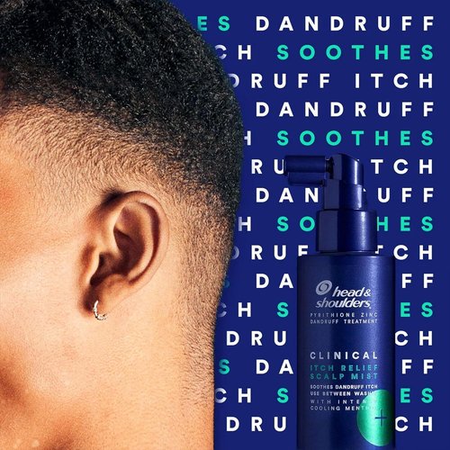 Head & Shoulders Itch Relief Scalp Mist Spray - Leave-In Dandruff Treatment for Dry, Itchy Scalp | 4.2 oz, Pack of 2
