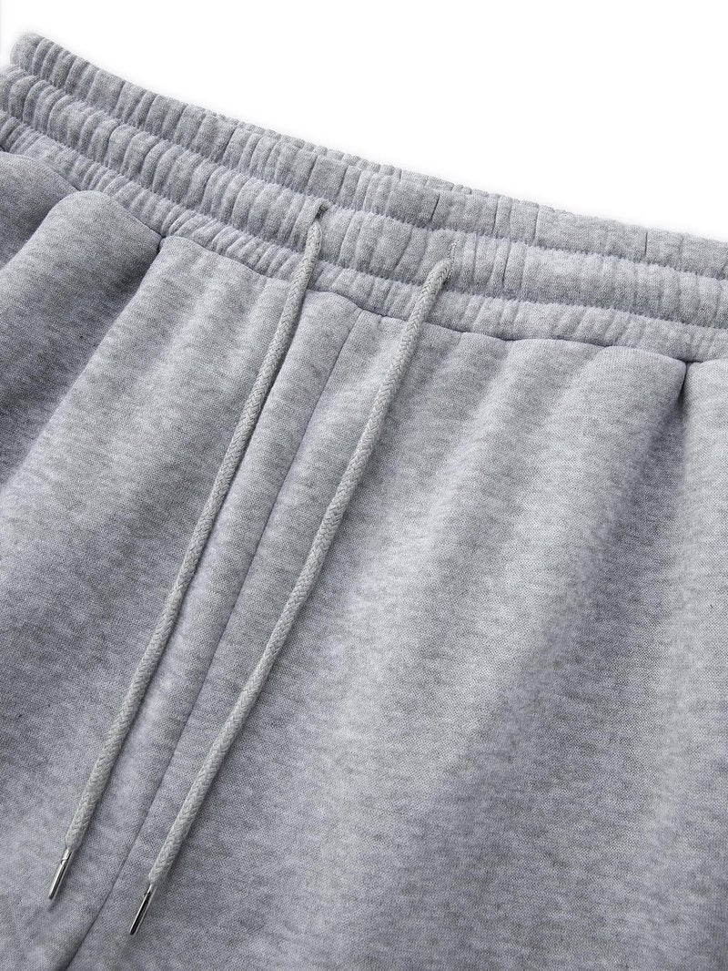 ZUGJAM Men's Baggy Sweatpants Wide Leg Lounge Sweat Pants with Pockets Grey S