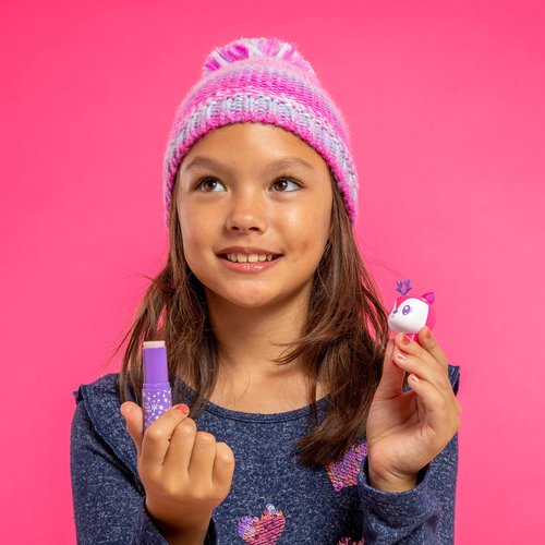 Lip Smacker Lippy Pals Lip Balm, Flavored Moisturizing, Smoothing Soft Shine, Hydrating & Protecting Fun Tasty Flavors, Cruelty-Free & Vegan - Reindeer