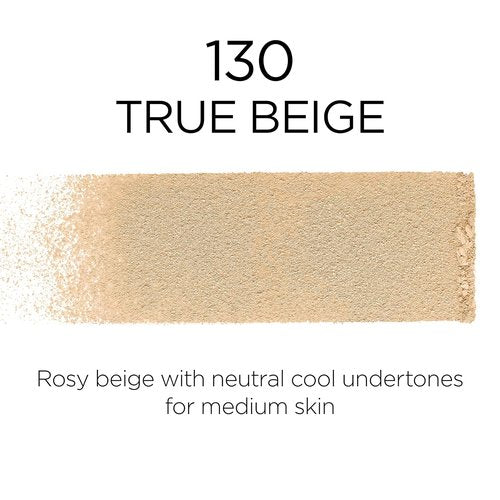 L'Oreal Paris Infallible Fresh Wear Powder Foundation - Waterproof, 24H Wear, True Beige, 0.31 oz.