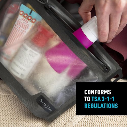Nite IZE Runoff Waterproof Pouch - TSA Compliant Travel Toiletry Bag - Ideal for Beach or City Use
