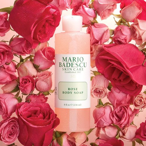 Mario Badescu Rose Body Soap - Pampering Shower Gel for Hydrated Skin | 8 fl. oz. with Floral Scent
