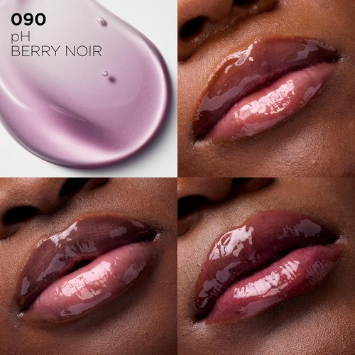 L'Oreal Paris Plump Ambition Lip Oil - Color Shifting Tint with 24HR Hydration | 090 pH Berry Noir