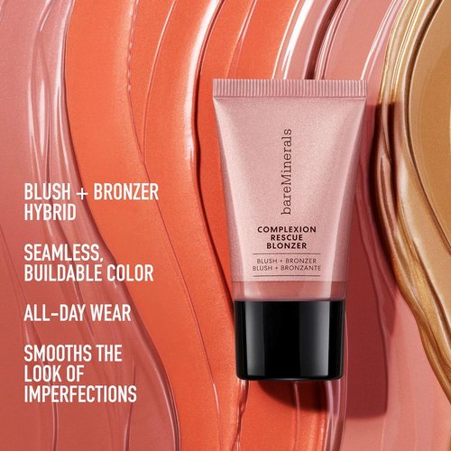 bareMinerals Complexion Rescue Liquid Blonzer - Blush & Bronzer Hybrid for Sun-Kissed Glow | Buildable Gel-Cream Formula