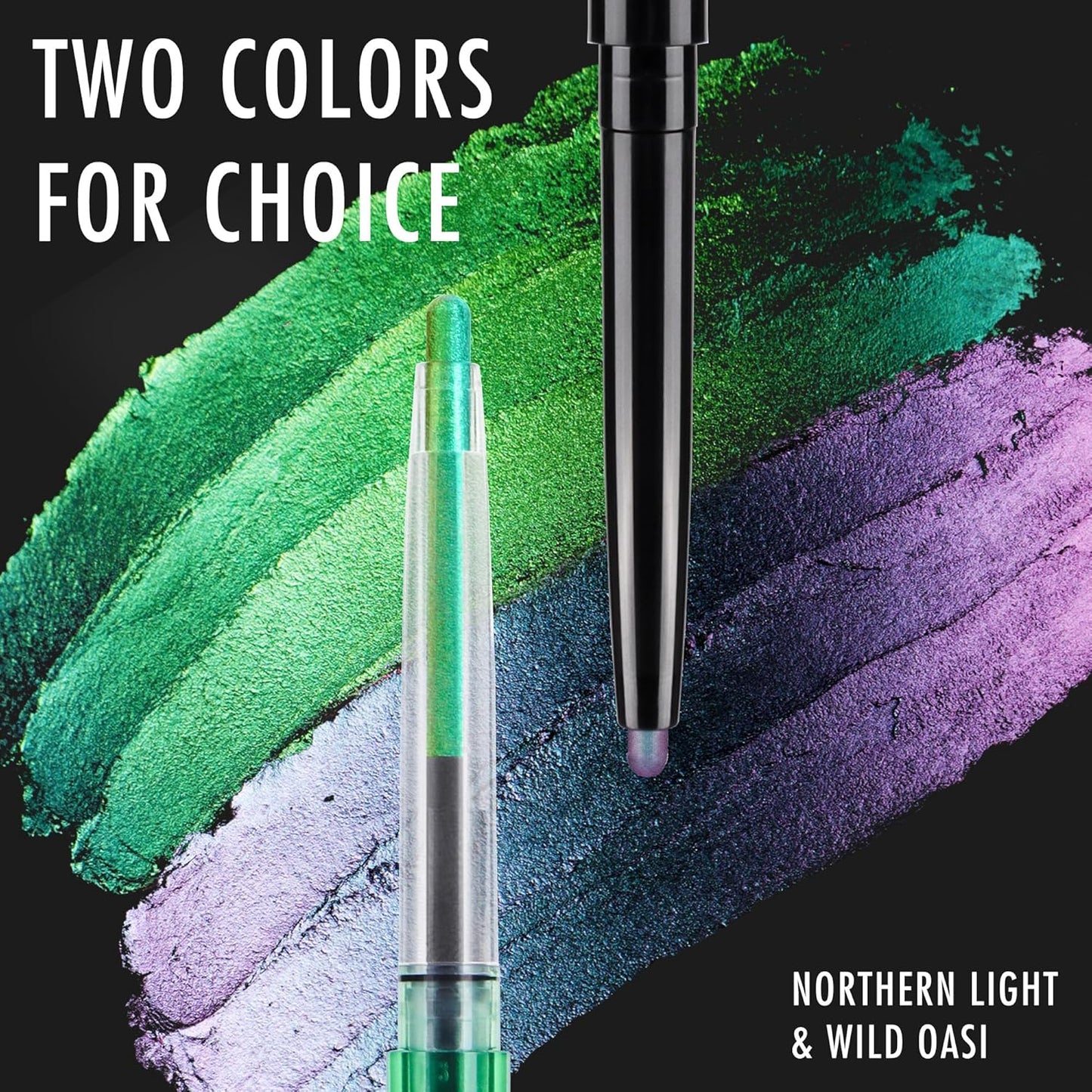 BEPHOLAN Chameleon Metallic Green Eyeliner Pencil - Waterproof, Smudge-Proof & Long-Lasting 24h
