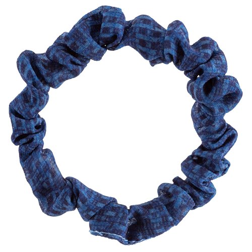 Karma 4-Set Slim Hair Scrunchies for Women - Slim Elastics Hair Bands Scrunchy Hair Ties, Girls Hair Accessories - Great Gift for Holiday Seasons, Blue Oasis