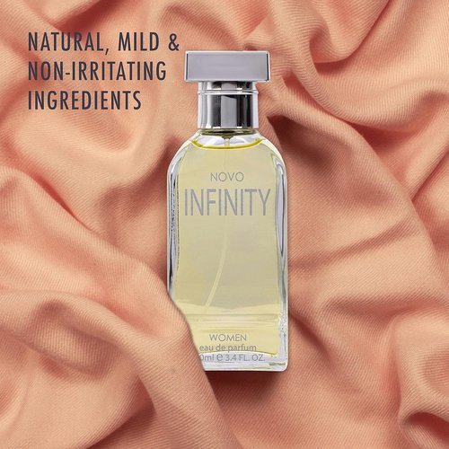 NovoGlow Infinity Eau De Parfum Spray for Women - 3.4 Oz Citrus Floral & Musk Fragrance | All-Day Freshness & Perfect Gift
