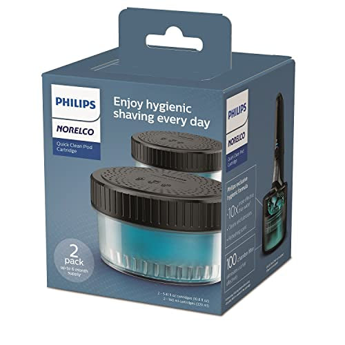 Philips Norelco Shaver 9800, S9987/85 + Philips Norelco 2pk Quick Clean Pod Replacement Cartridge, CC12/52