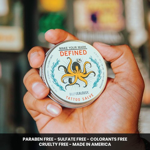 Billy Jealousy Make Your Mark Tattoo Salve - Nourishing Aftercare with Vitamin E & Lavender Oil | 2 oz