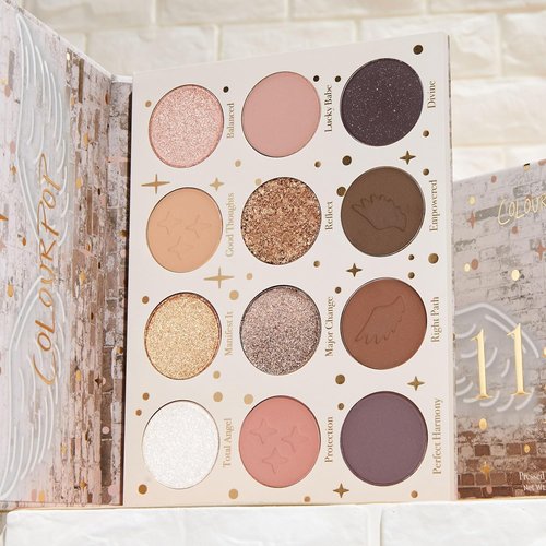 ColourPop 11:11 Eyeshadow Palette - High-Pigment Warm Nude Makeup with Matte & Glitter Finishes (0.46 oz)