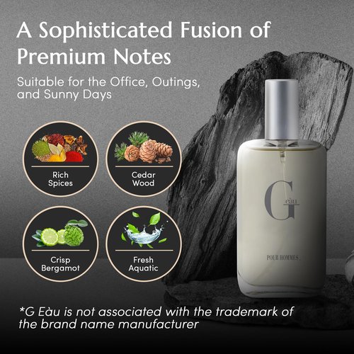 PB ParfumsBelcam G eàu Eau de Toilette Perfume Spray for Men - 3.4 Fl Oz Affordable Long Lasting Cologne, Modern Masculine Scent with Woody Citrus Fragrance Made with Premium Oils for All Day Use