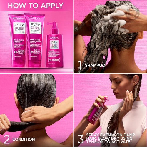 L'Oreal Paris EverPure Sulfate Free Conditioner - Frizz Control & Humidity Resistance, 6.8 Fl Oz