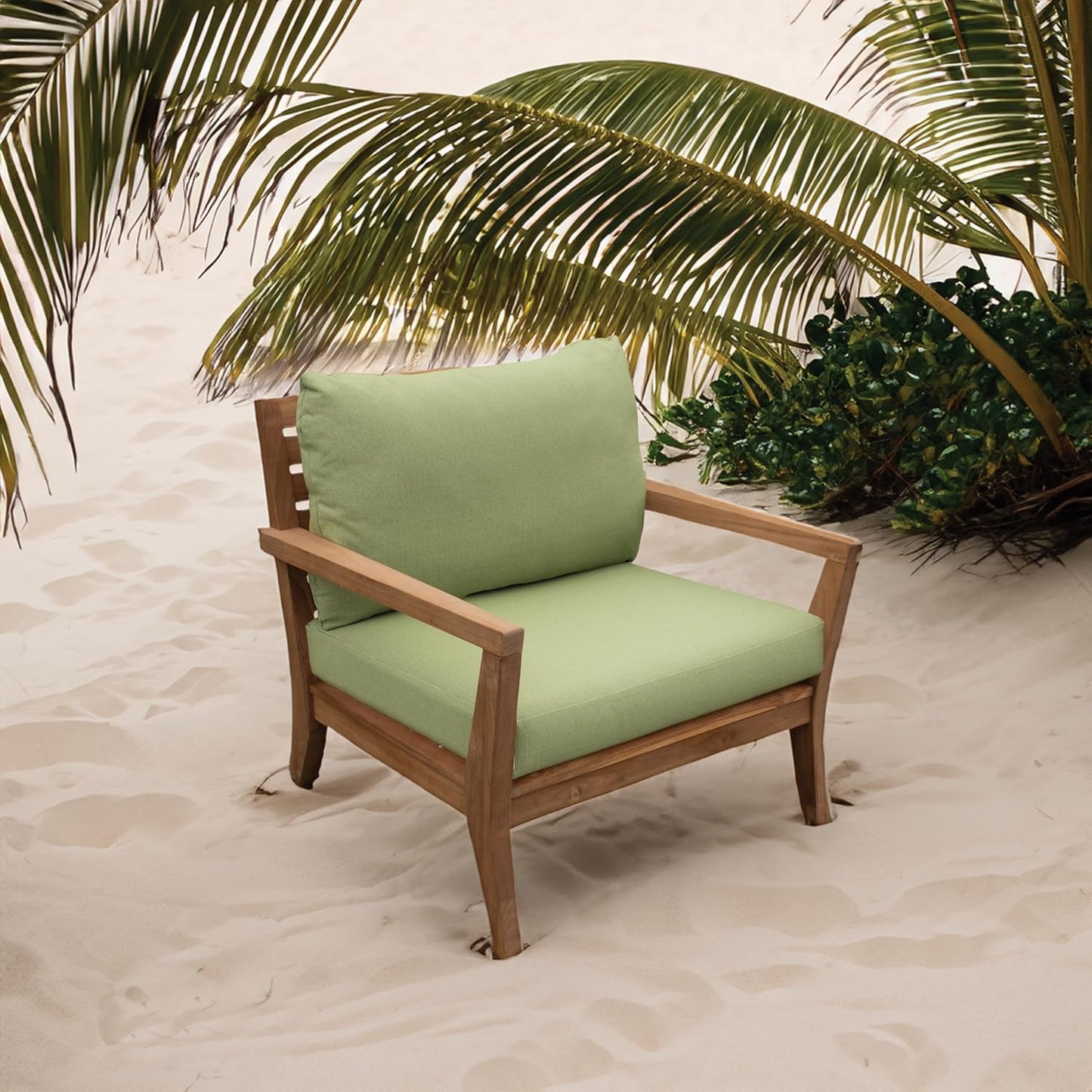 Tommy Bahama Outdoor Lounge Chair Cushion Set - Sunbrella® Fabric, Bamboo Bay Pear Color