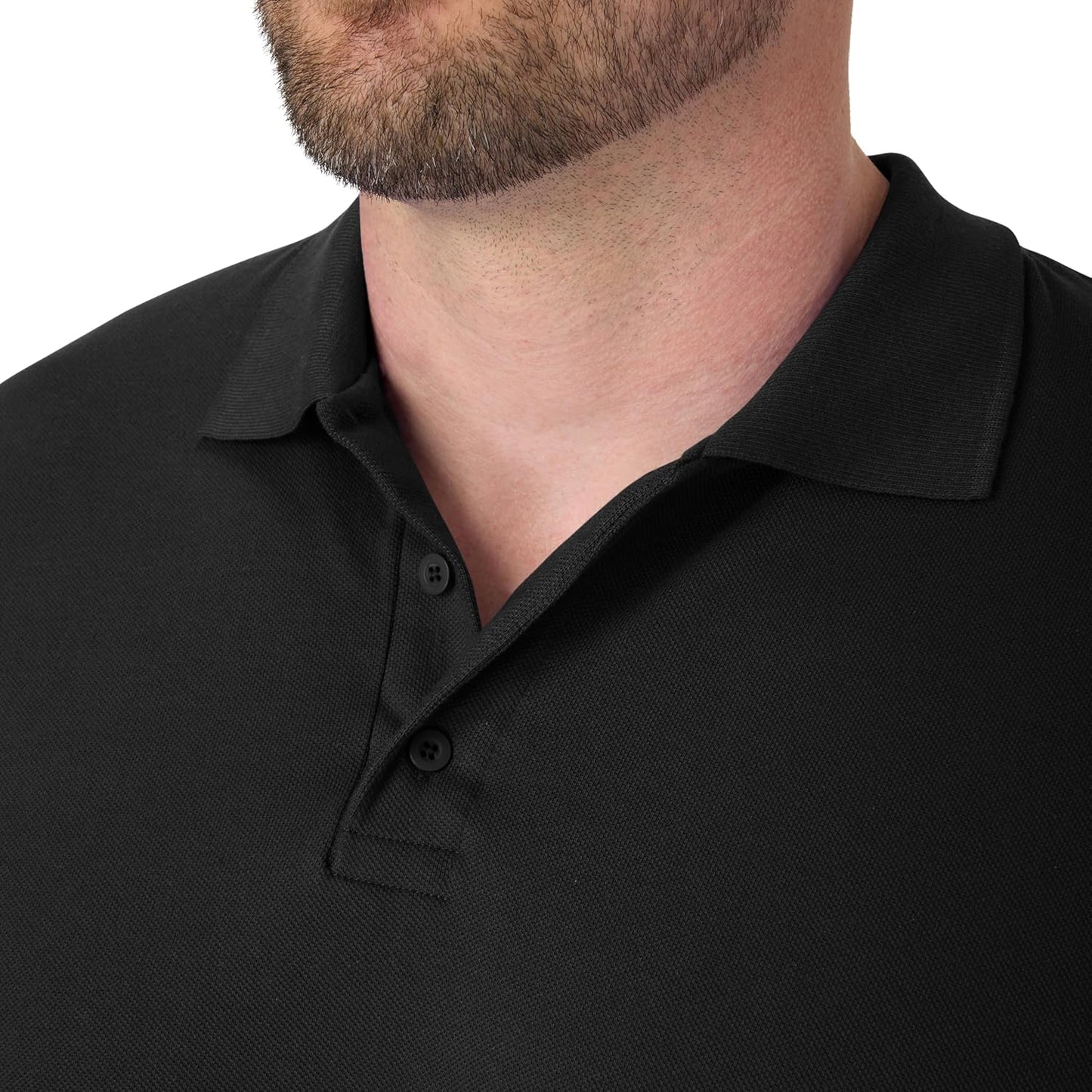Hanes Men's X-Temp Polo Shirt - Comfortable Short Sleeve Design | Midweight Fabric
