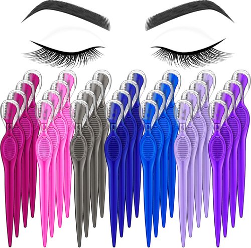 Mudder Eyebrow Razor Set - 28 Pcs Multipurpose Facial Hair Removal Tools for Women | Exfoliating & Gift-Ready