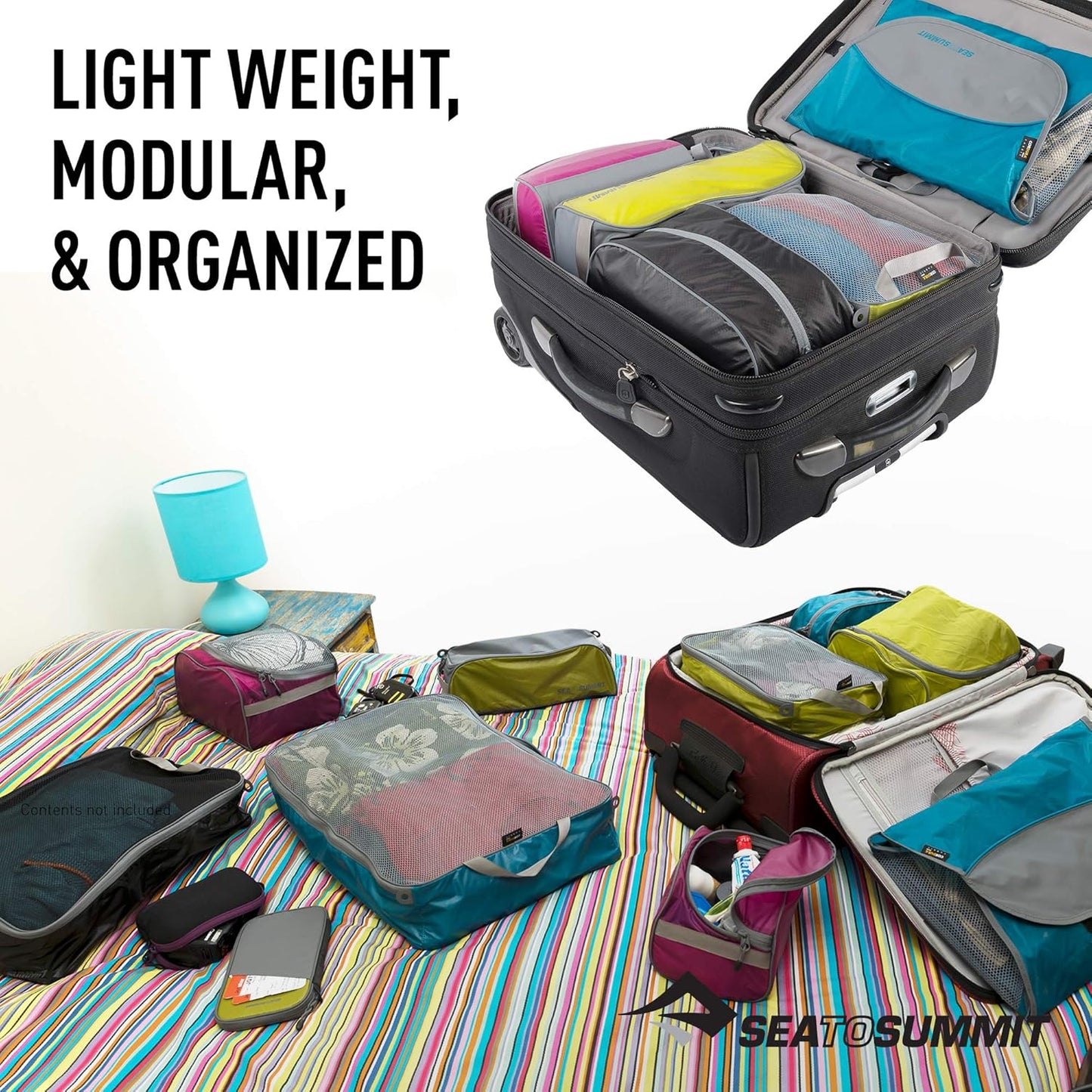 Sea to Summit Travel System - TSA-Approved Clear Zip Pouch with Travel Bottles & Mesh Bag