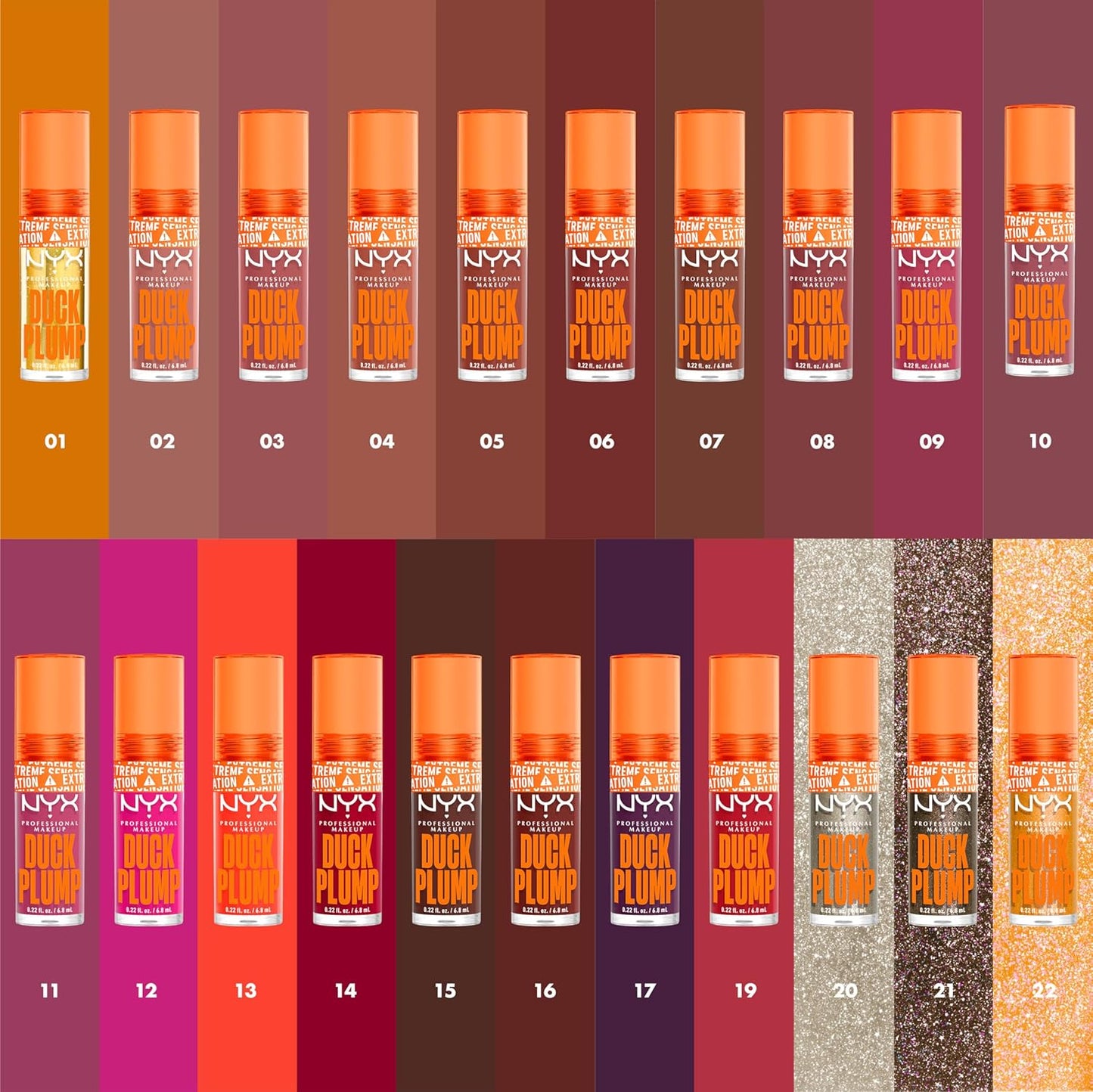 NYX PROFESSIONAL MAKEUP Duck Plump High Pigment Lip Gloss, Lip Plumper Gloss with Spicy Ginger - Onyxpected