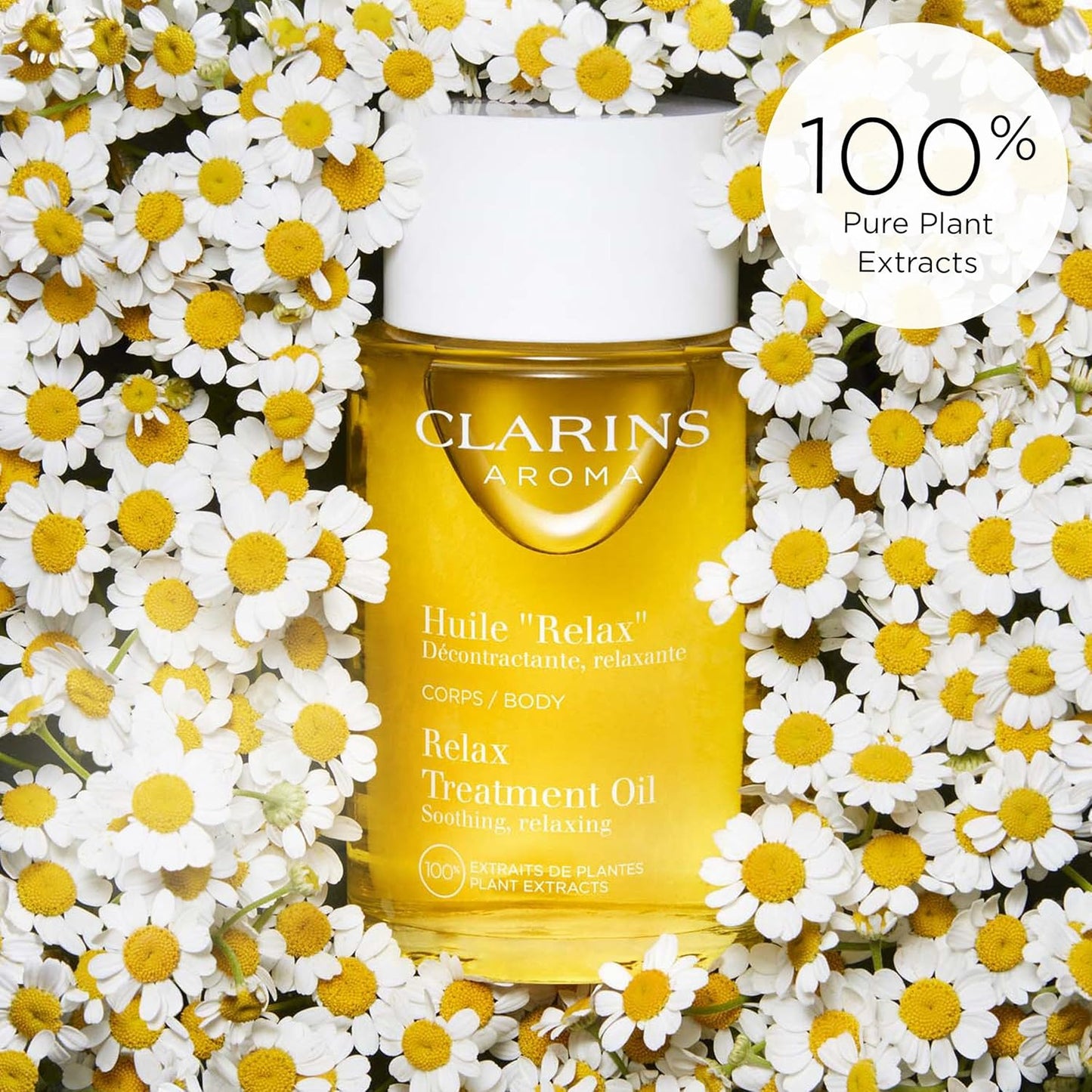 Clarins Relax Body Treatment Oil - Soothes Aching Muscles & Relieves Stress | 100% Natural Plant Extracts