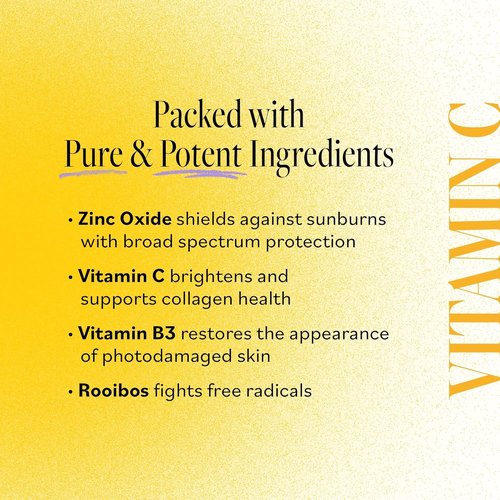 Derma E Vitamin C Moisturizer SPF 45 - Skin Brightening Hydrating Cream | 2 Fl Oz for Lines & Uneven Tone