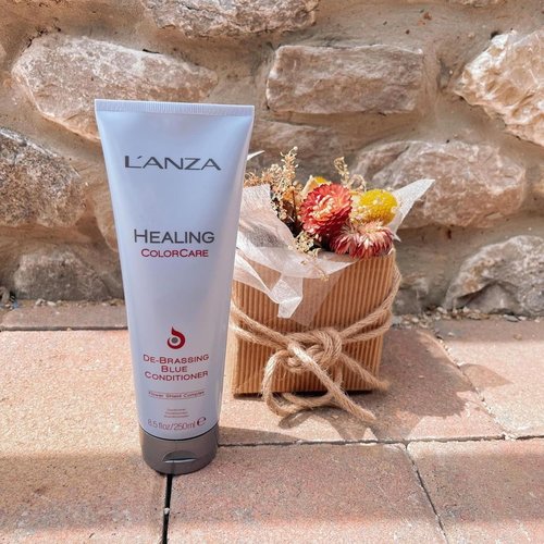 L'ANZA Healing ColorCare Blue Conditioner - Professional Color Toning Haircare to Eliminate Brassiness | Sulfate-Free Formula
