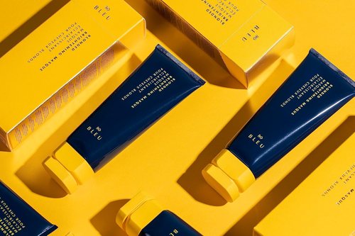 R+Co BLEU Blonded Brightening Masque - Revitalize Dull Blondes, Neutralize Yellow Undertones, 5 oz