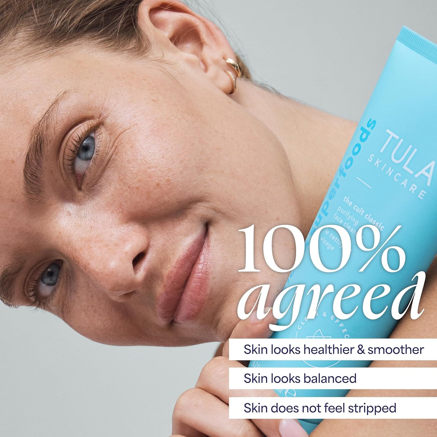 TULA Skin Care Purifying Face Cleanser - Gentle Makeup Remover for Nourished, Hydrated Skin