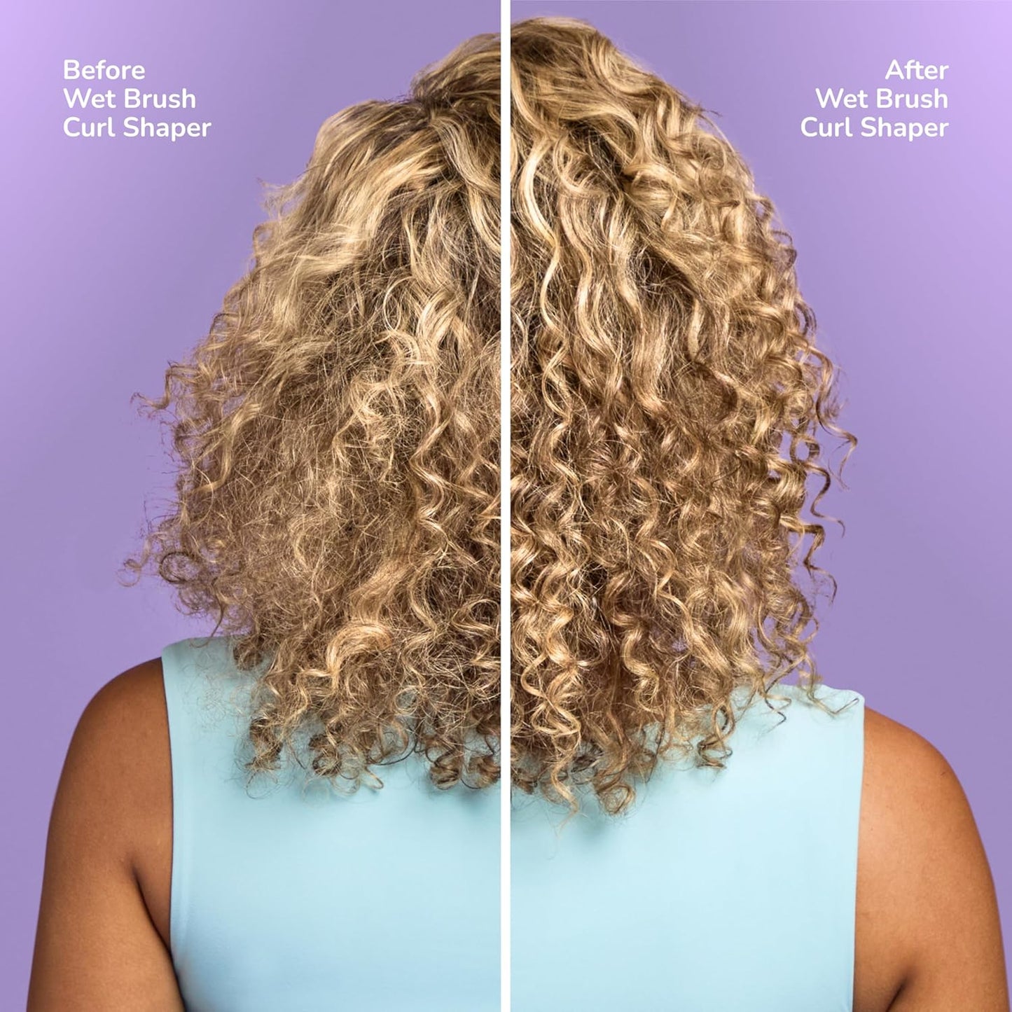 Wet Brush Curl Shaper Detangler Brush - Pink | Frizz-Free Curl Defining for All Hair Types