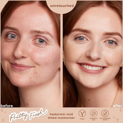 ColourPop Pretty Fresh Tinted Moisturizer - Hydrating Skin Tint for Glowy Summer Makeup - Fair 2W (1.45 oz)